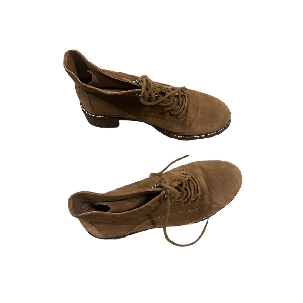 Madewell The Julien Lace-Up Lugsole Boot in Suede Size 10